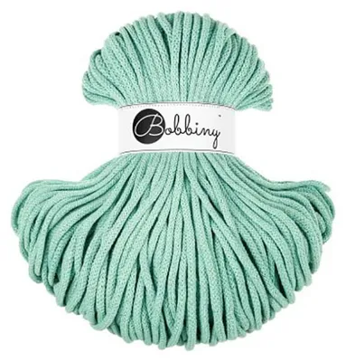 Produktbild von Bobbiny Premium Baumwollkordel 5mm 100m Jelly Mint – , formstabil
