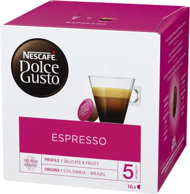 Produktbild von Nescafé Dolce Gusto Espresso, Kapseln, Kaffeekapsel, Café, Coffee, Kaffee, 16 Kapseln