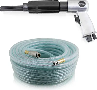 Produktbild von Bituxx Druckluft Nadelentroster inkl Nadelkopf + Schlauch 10m, MS-18402