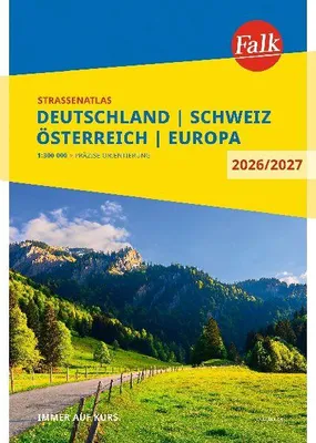 Produktbild von Falk Straßenatlas 2026/2027 Deutschland, Schweiz, Österreich 1:300.000