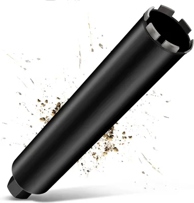 Produktbild von 11/4" UNC Diamantbohrkrone Kernbohrer  63mm für Kernbohrgeräte，L 460 mm, 10mm Turbo Kernbohrkrone, Nass-/Trocken Bohrkrone Kernlochbohrer zum Beton