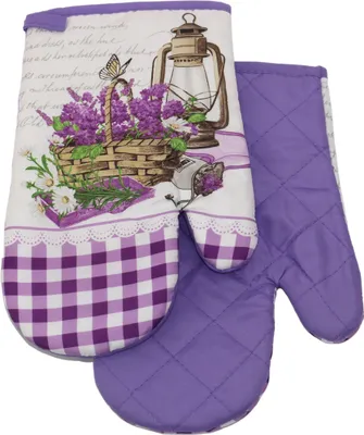 Produktbild von Küchenhandschuhe mit Magnet Lavender II F319113B 2 St. Set Küchenhandschuhe 18x27 cm