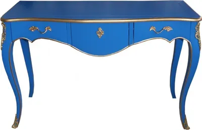 Image de Casa Padrino Console de table bleu / or style antique Console de meubles baroques