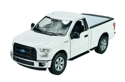 Produktbild von Welly 2015 Ford F-150 Regular Cab Weiß  Maßstab 1:24 Modellauto 24063