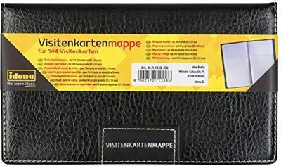 Produktbild von Idena Visitenkartenmappe hoch schwarz