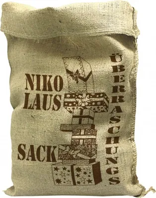 Produktbild von Jutesack mit Aufdruck - Nikolaus Sack Überraschungssack - 70541