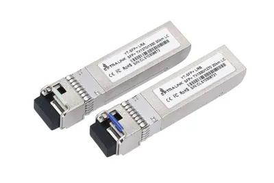 Zdjęcie produktu dla Extralink Moduł SFP+ WDM SFP+ 10G 10Gbps 1270/1330nm, single mode, 20km, LC, DOM, para, dedykowany dla HP/ARUBA, Swiatłowód, 10700 Mbit/s, SFP+, LC, 20000 m, 1330 nm