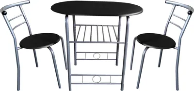 Produktbild von HTI-Line Tischgruppe Merit 2-Sitzer, Metallgestell, Mehrfarbig, Tisch 80x74x53cm, Stuhl je 35x74x35cm