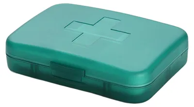 Produktbild von Große, wasserdichte Pillendose mit 6 Fächern und großem Fassungsvermögen für Zuhause