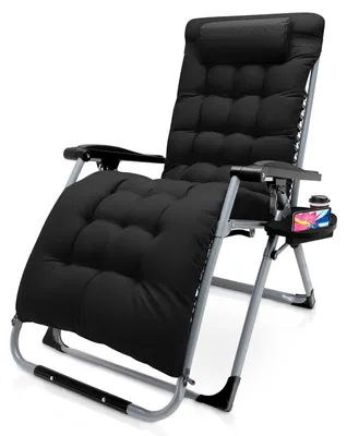Produktbild von Zero-Gravity-Gartenliege klappbar gepolstert XXL Relaxliege
