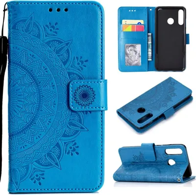 Produktbild von Huawei P30 Lite Handyhülle Flip Case Cover Bumper Mandala Rosegold