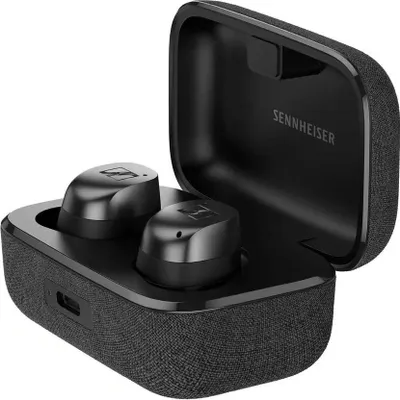 Produktbild von Sennheiser Momentum True Wireless 4 Bluetooth-Kopfhörer mit Geräuschunterdrückung Graphitschwarz