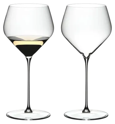 Immagine prodotto di Set Riedel Vorteil: 4 bicchieri Riedel Veloce Chardonnay (6330/97) e 4 cannucce riutilizzabili EKM Living in acciaio inossidabile