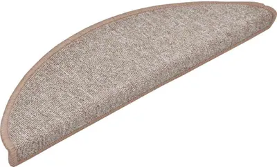 Immagine prodotto di vidaXL Tappetini 30 pezzi 56x17x3 cm Marrone chiaro Semicircolare