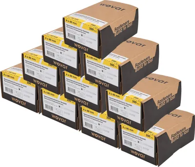 Produktbild von Spanplattenschrauben Verzinkt 4 x 60 mm Torx 20 Teilgewinde - 2000 Stück