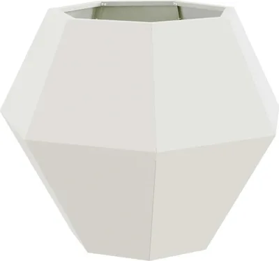 Immagine prodotto di vidaXL Fioriera bianca 75 x 75 x 60 cm Acciaio