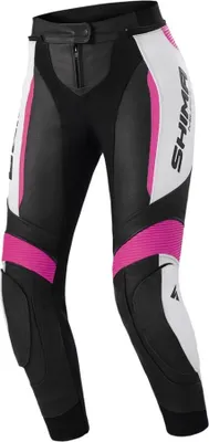 Image de SHIMA Miura 2.0 pantalon en cuir pour femme, noir/fuchsia, 40