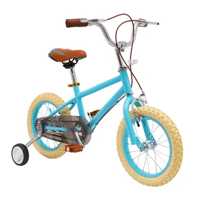 Produktbild von 14 Zoll Kinderfahrrad mit Stützrädern  Fahrrad für 3-4 Jahre Kinder Geschenk