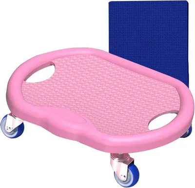 Immagine prodotto di Attrezzo per l'allenamento dei muscoli addominali, allenamento silenzioso con tappetini, attrezzo per la resistenza addominale, robusta cyclette da casa, attrezzo per il fitness (rosa)