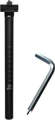 Produktbild von Aluminium Zadelbuis für Mountainbikes und Rennräder - 304/286/272/254 mm - 450 mm - schwarz - inklusive Innensechskantschlüssel - justierbare Neigung - Zweirail-Sattel - aluminium.