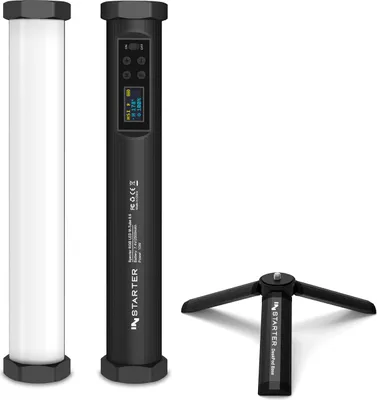 Produktbild von Instarter Spectar LED Leuchtstab 10 W, Videoleuchte mit Bi-Color, Studiolicht mit RGB-Vollspektrum, magnetische Videoleuchte für Streaming