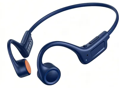 Immagine prodotto di Cuffie sportive Kinglucky a conduzione ossea Bluetooth 5.4 X7 blu wireless