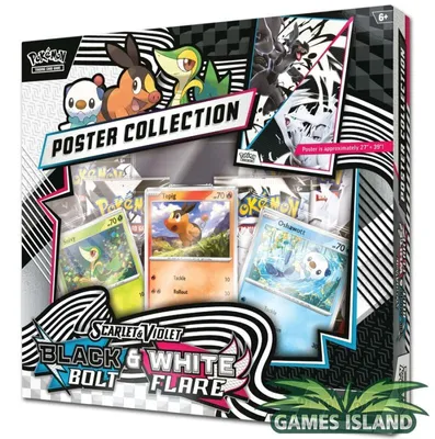 Image de Pokemon TCG : Écarlate & Violet – Collection d'affiches Unova : Foudre Noire & Flamme Blanche