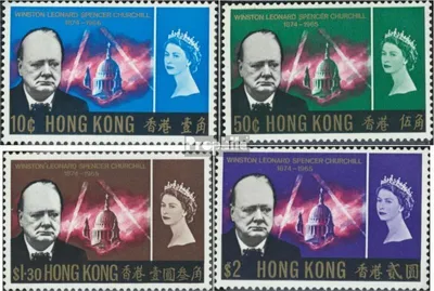 Produktbild von Briefmarken Hongkong 1966 Mi 218-221 (kompl.Ausg.) postfrisch Churchill
