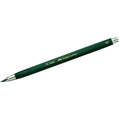 Immagine prodotto di Faber-Castell 139404 Matita TK® 9400 senza clip - 3,15 mm, 4B, verde scuro(T)