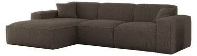 Produktbild von Ecksofa Luga L, links, Stoff Sven 47, braun