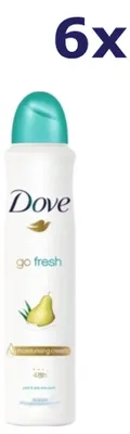 Produktbild von 6x Dove Deospray – Go Fresh Pfirsich & Aloe Vera 250 ml
