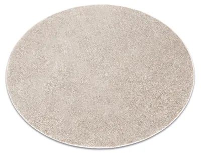 Image de TAPIS  cercle SANTA FE beige 33 plaine couleur unie beige cercle 200 cm