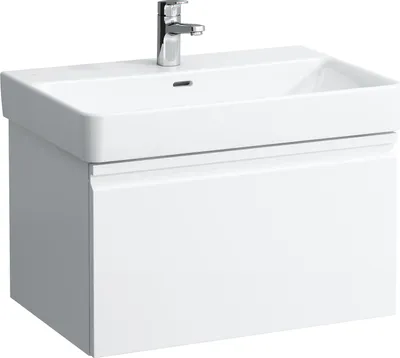 Zdjęcie produktu dla Laufen Pro S - Szafka pod umywalkę, 665x450x390 mm, 1 szuflada, biały matowy H4834510964631