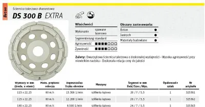Zdjęcie produktu dla Klingspor DS 300 B Extra Diamantschleifteller 125 x 7 x 22,23 mm - 325362