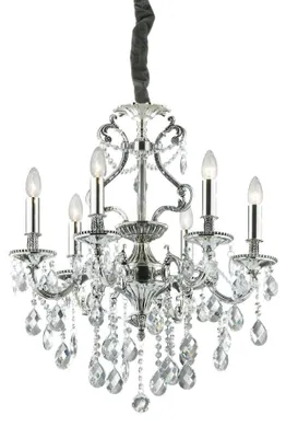 Imagen del producto de Ideal Lux GIOCONDA SP6, 6 bombillas, casquillo E14, IP20, color plateado