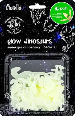 Zdjęcie produktu dla Ozdoby fluorescencyjne Dinozaury Fiorello 24 sztuki