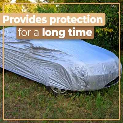 Imagen del producto de Lona protectora para automóviles, resistente a la intemperie e impermeable, de 450-475 cm, para coche y garaje