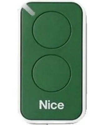 Immagine prodotto di Telecomando verde NICE a 2 canali per cancelli e porte da garage - INTI2G