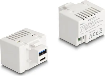 Immagine prodotto di DELOCK Keystone Modul mit USB Typ-A und USB Type-C PD 20 W