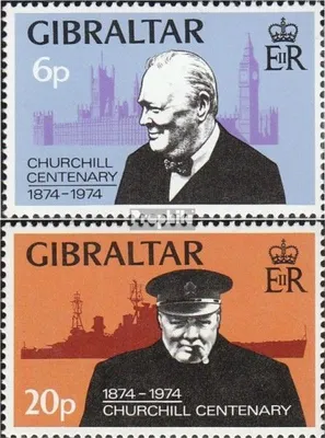 Produktbild von Briefmarken Gibraltar 1974 Mi 319-320 (kompl.Ausg.) postfrisch Churchill