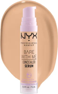 Produktbild von NYX Professional Makeup Bare With Me Concealer Serum, Beige, Beige, Universalhülle, Creme, Frauen, Antiaugenringe, Anti-Rötung, Feuchtigkeitsspendend