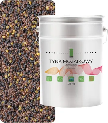 Immagine prodotto di Intonaco mosaico marrone in resina sintetica, classe 1, 12,5 kg, resistente al gelo