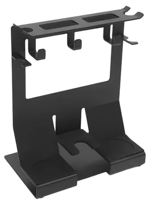 Produktbild von Kaffeezubehör Aufbewahrungsregal - Espresso Tamper Station - Rechteckig Metall - 58 mm Siebträgerhalter - Multifunktion Für Küche Bar Café - 23x14,7x29,2 cm - Schwarz