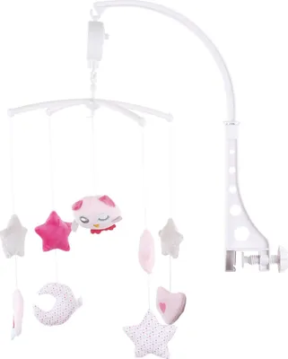 Produktbild von CHIPOLINO Musikalisches Hängekarussell Rosa Eule