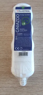 Produktbild von PLASTROL 3-fach Mehrfachsteckdose Tragbar 16A 250V weiß