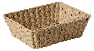 Produktbild von APS 40372 GN 1/3 Korb TWIRL - Polypropylen braun, 32,5 x 17,6 cm, Höhe 10 cm, GN-System, mit Edelstahldraht