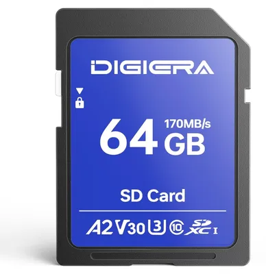 Produktbild von Elzusha – 64 GB SDXC-Speicherkarte für Kameras und Geräte