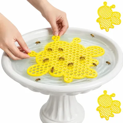 Produktbild von Bienen Tränke schwimmend für Garten, Insekten Trinkstation mit Landeflächen, sichere Wasserquelle für Bienen & Schmetterlinge, wetterfest Insektentränke