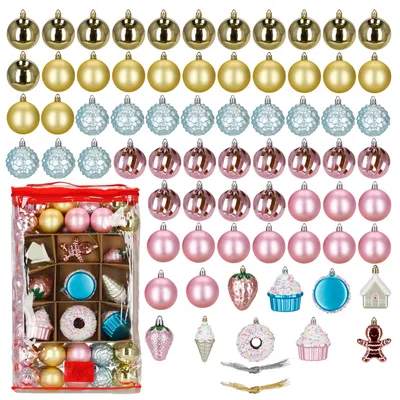 Productafbeelding van Kerstballen | 69 Stuks | Veelkleurig  | Ornamenten