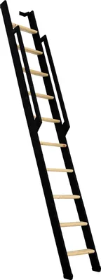 Produktbild von Minka Wangentreppe Strong 243cm max. Geschosshöhe Fichte schwarz
